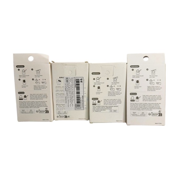 Press On Nails Bundle x4 Leopard, Matte Black & Glitter Brown 24pc Reusable Sets - Picture 7 of 7